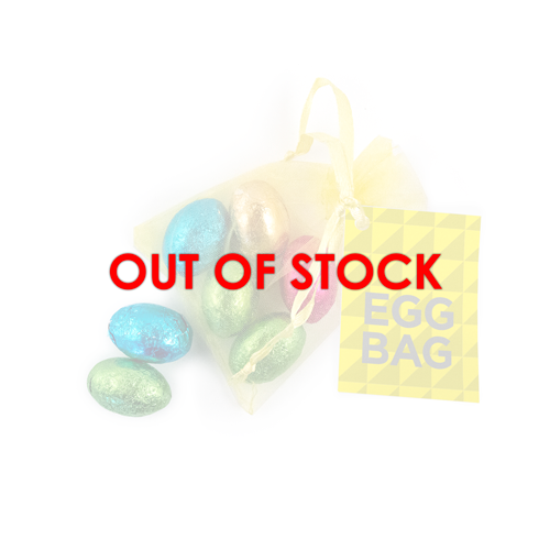 organza bag,mesh bag,easter egg,chocolate,assorted foil colours